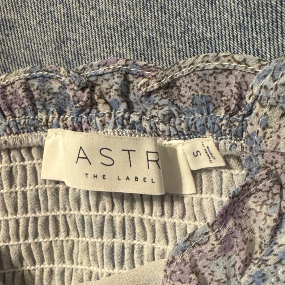 Astr Ruched Ruffle Cami in Pastel Multi - Picture 2 of 8